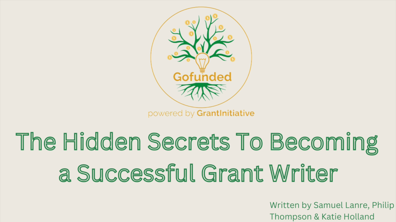 The Hidden Secrets To Becoming A Grant Writer
